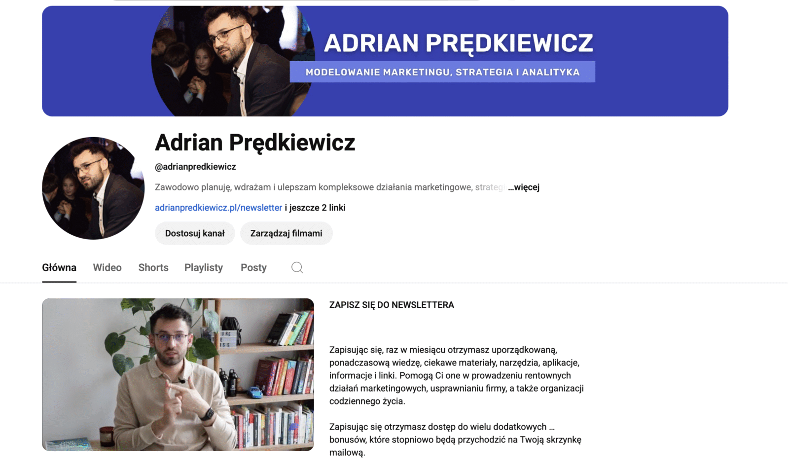 Kanał biznesowy na YouTube - Prowadzenie i budowanie własnego studio